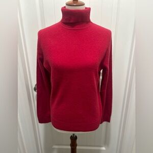 Cashmere Apt. 9 Vibrant Red Women's Turtleneck Sweater